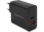 Qoltec 52380 Super Quick Pd Charger | 1Xusb-C | 1Xusb | 65W | 5-20V | 1.5-3.25A | Black