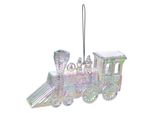 Treno Pendente Natalizio Clayre & Eef 12 Cm In Plastica Color Argento