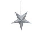 Clayre & Eef Hanging Star 30X10X30 Cm Carta Color Argento