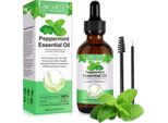 Olio Di Menta Piperita Olio Essenziale Olio Per Capelli Olio Per La Pelle Olio Per Massaggi Olio Aromatico 100% Puro Biologico Vegano, 1X 60Ml