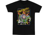 Disney - Maglietta "Toy Story 4 All'infinito"" Per Ragazzi BI39719 (128) (Nero)"