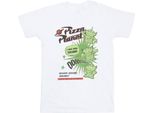 Disney - Maglietta "Toy Story 4 Pizza Planet Little Green Men"" Per Ragazzi BI39766 (116) (Bianco)"