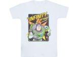 Disney - Maglietta "Toy Story 4 All'infinito"" Per Ragazzi BI39719 (128) (Bianco)"