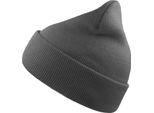 Atlantis - Berretto "Wind"" Con Polsini Per Uomo/Donna Unisex AB617 (Taglia Unica) (Grigio Scuro)"