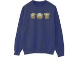 Star Wars - Felpa "The Mandalorian"" Da Donna BI39857 (S) (Blu Navy)"