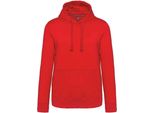 Kariban - Felpa Con Cappuccio Da Uomo PC6854 (S) (Rosso)