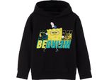 Spongebob Squarepants - Felpa Con Cappuccio "Be Weird"" Per Ragazzi NS7637 (158-164) (Nero)"
