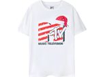 Mtv - T-Shirt Uomo/Donna Unisex NS7679 (Xxl) (Bianco)