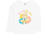 Cocomelon - Maglietta "Be Cute Be Kind"" Per Bambina Maniche Lunghe NS7158 (86) (Bianco)"
