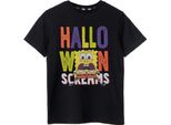 Spongebob Squarepants - Maglietta "Halloween Screams"" Per Bambini NS7736 (140) (Nero)"