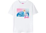 Barbie - Maglietta "Running Late"" Da Donna NS7375 (M) (Bianco)"