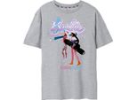 Barbie - Maglietta "Merry & Bright"" Da Donna A Maniche Corte NS8067 (Xxl) (Grigio Screziato)"