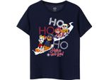 Paw Patrol - Maglietta "Ho Ho Ho"" Per Bambini NS7782 (104) (Blu Navy)"