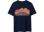 Yellowstone - T-Shirt Da Uomo A Manica Corta NS7417 (Xl) (Blu Navy)