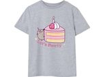 Pusheen - Maglietta "Let's Pawty"" Per Bambine NS7644 (146-152) (Grigio Screziato)"