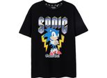 Sonic The Hedgehog - "Game On!"" Maglietta Da Uomo A Maniche Corte NS7671 (Xl) (Nero)"