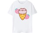Pusheen - Maglietta Da Donna NS7836 (Xl) (Bianco)
