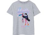 Barbie - Maglietta "Merry & Bright"" Per Bambina A Maniche Corte NS7974 (158-164) (Grigio Screziato)"