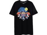 Sonic The Hedgehog - Maglietta Da Uomo - Halloween A Maniche Corte NS8016 (3XL) (Nero)