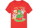Spongebob Squarepants - Maglietta Per Bambini NS7887 (140) (Rosso)