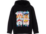Paw Patrol - Felpa Con Cappuccio "Smile And Pass It On"" Per Bambina NS7898 (128) (Nero)"