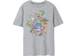 Sonic The Hedgehog - Maglietta Da Uomo NS7982 (Xxl) (Grigio Screziato)