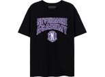 Wednesday - Maglietta "Nevermore Academy"" Da Donna NS7593 (Xxl) (Nero)"
