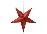 Clayre & Eef Stella Appesa 30X10X30 Cm Carta Rossa