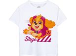 Paw Patrol - Maglietta Per Bambina NS7727 (116) (Bianco)