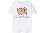 Pusheen - Maglietta "Cutea"" Da Donna NS7846 (L) (Bianco)"