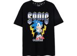 Sonic The Hedgehog - "Game On!"" Maglietta Da Uomo A Maniche Corte NS7848 (L) (Nero)"