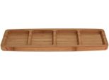 Eccellente Piatto Da Portata Per La Casa, Bambù, 33X10X1,8 Cm, Marrone