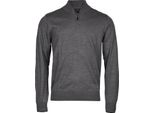 Tee Jays - Felpa Con Mezza Zip Da Uomo PC6826 (Xl) (Grigio Screziato)