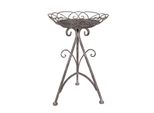 Tavolo Da Piantagione Clayre & Eef Ø 27X40 Cm Marrone Grigio Metallo