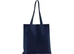 Westford Mill - Borsa Tote, Tinta Unita, Cotone Organico RW9876 (Taglia Unica) (Blu Scuro)