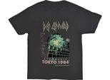 Def Leppard - Maglietta "Tokyo"" Per Uomo/Donna Unisex RO10599 (S) (Antracite)"