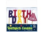 Amscan - Ragazze - Scegliere Le Candele, Compleanno 9-Pack - Cera, Legno SG34347 (Taglia Unica) (Colorato)
