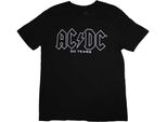 Ac/Dc - Maglietta "Logo History"" Per Uomo/Donna Unisex RO10609 (Xxl) (Nero)"