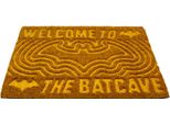 Batman - Tappeto Per Porta "Welcome To The Batcave"", In Rilievo TA11650 (Taglia Unica) (Marrone/Giallo)"