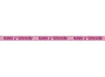 Unique Party - Glitter - Bandiera, Foil, 2 Compleanni SG34180 (Taglia Unica) (Rosa)