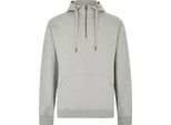 Kustom Kit - Felpa Con Cappuccio A Zip Corta Da Uomo RW9826 (M) (Grigio Screziato)