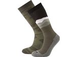 TOG24 - Calze Da Sci "Aleko"" Da Uomo (Confezione Da 2) TG364 (43 Eu - 45,5 Eu) (Khaki/Nero)"