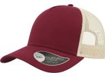 Cappello Trucker Rapper Atlantis A 5 Pannelli AB206 (Taglia Unica) (Colore Bordeaux/Pietra)
