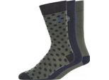 French Connection - Calzini Da Uomo (Confezione Da 3) BG1293 (40,5 Eu - 45,5 Eu) (Blu Navy/Verde Scuro)