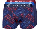 Henleys - Boxer "Rutlers"" Da Uomo (Confezione Da 3) BG1319 (Xxl) (Colorato)"
