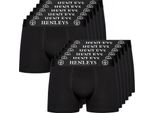 Henleys - Boxer Da Uomo "Mcblacken"" (Confezione Da 12) BG1337 (L) (Nero)"