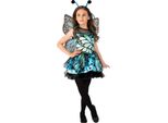 Bristol Novelty - Costume - Ragazze BN5959 (104) (Blu/Nero)