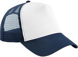 Beechfield - Cappellino Trucker Snapback Per Bambini BC5098 (Taglia Unica) (Blu Scuro/Bianco)
