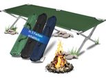 Lettino Da Campeggio Pieghevole Per Il Campeggio - Letto Leggero, Stabile E Veloce Da Montare - Capacità Di Carico Fino A 130 Kg - Letto Per Gli Ospiti E Lettino Da Campeggio Incl. Borsa Per Il Trasporto Verde