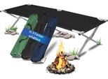 Lettino Da Campeggio Pieghevole Per Il Campeggio - Letto Leggero, Stabile E Veloce Da Montare - Capacità Di Carico Fino A 130 Kg - Letto Per Gli Ospiti E Lettino Da Campeggio Incl. Borsa Di Trasporto Nera